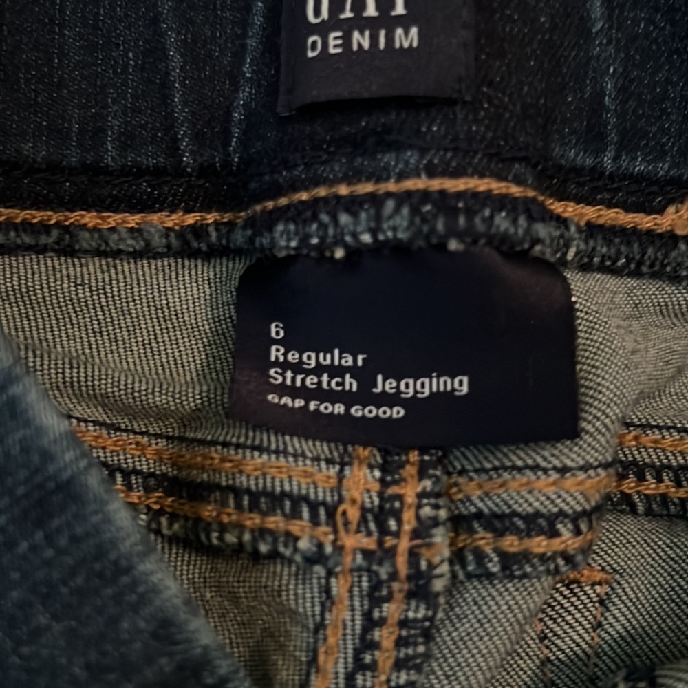 Girls Gap size 6 Jean leggings - Picture 2 of 3